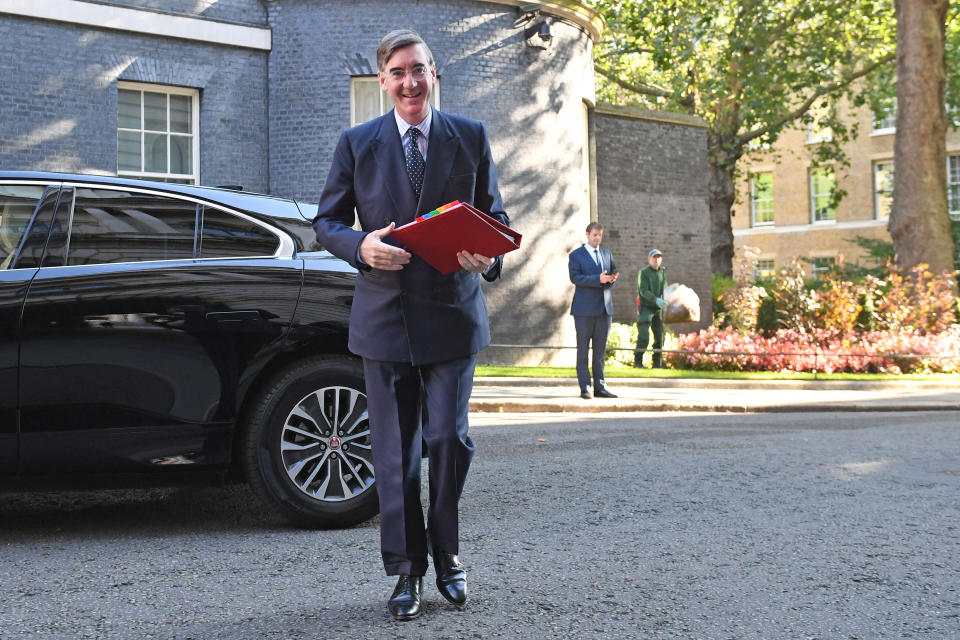 Leader of the House of Commons Jacob Rees-Mogg arrives in Downing Street, London, for a Cabinet meeting, ahead of MPs returning to Westminster after the summer recess.