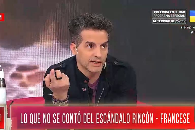 Ángel de Brito detalló la noche que Andrea Rincón quiso conquistar a Belén Francese