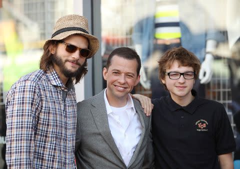 Angus T. Jones (R) with his 