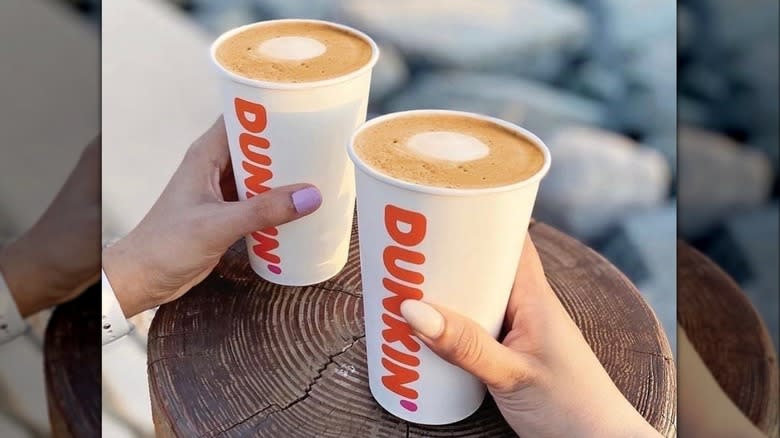 dunkin' pumpkin spice lattes