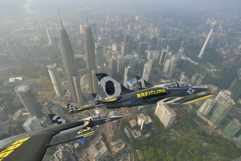 Breitling jets over KLCC