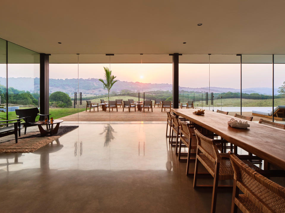 The dining room at Soma retreat 