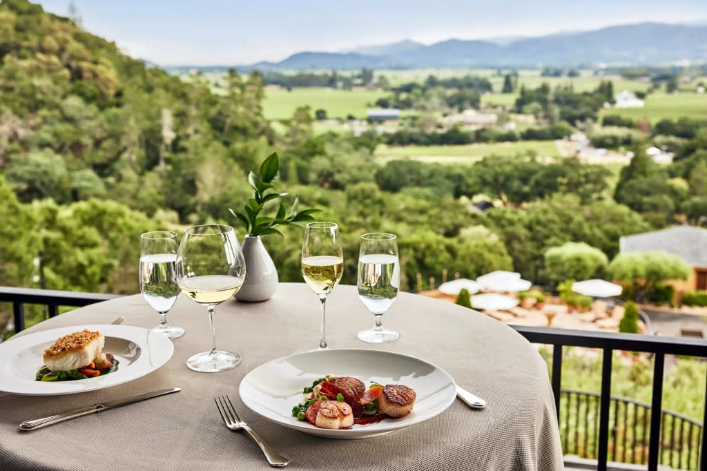 Auberge du Soleil, the birthplace of the fast-growing Auberge brand, received top marks for its Napa Valley hospitality. Auberge du Soleil, Napa