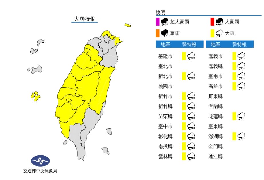 海面上出現「大片紫色」覆蓋！鄭明典：「最強對流」尾端將影響中南部