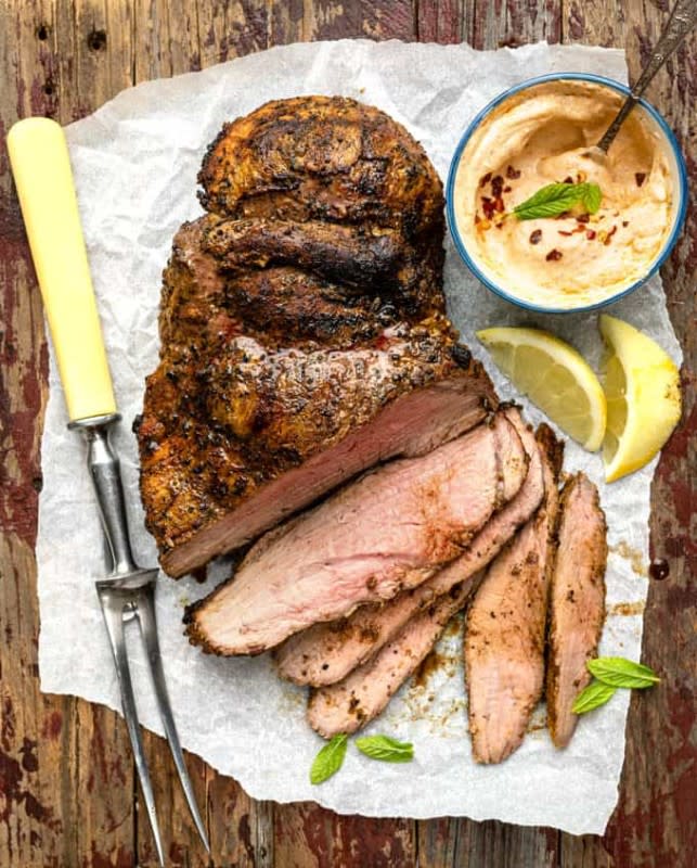 <p>A Moroccan lamb marinade brings so much flavor to this BBQ boneless leg of lamb! Using butterflied lamb speeds up the grilling time, and the boneless meat is incredibly succulent and easy to carve. Cook on your barbecue or in the oven in case of rain! <strong>Get the Recipe: </strong><a href="https://www.supergoldenbakes.com/boneless-leg-of-lamb-recipe/" rel="nofollow noopener" target="_blank" data-ylk="slk:BBQ Boneless Leg of Lamb;elm:context_link;itc:0;sec:content-canvas" class="link rapid-noclick-resp"><strong>BBQ Boneless Leg of Lamb</strong></a></p>