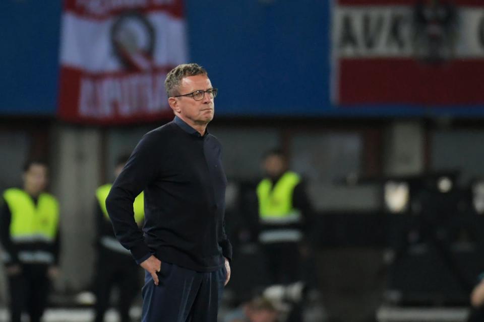 Ralf Rangnick’s side drew 1-1 with world champions France (Michael Gruber/AP) (AP)