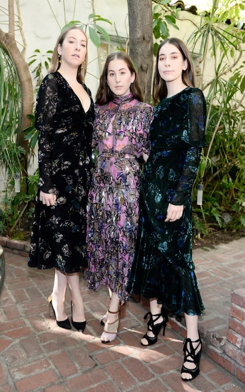 The Haim sisters at Chateau Marmont - Credit: Getty