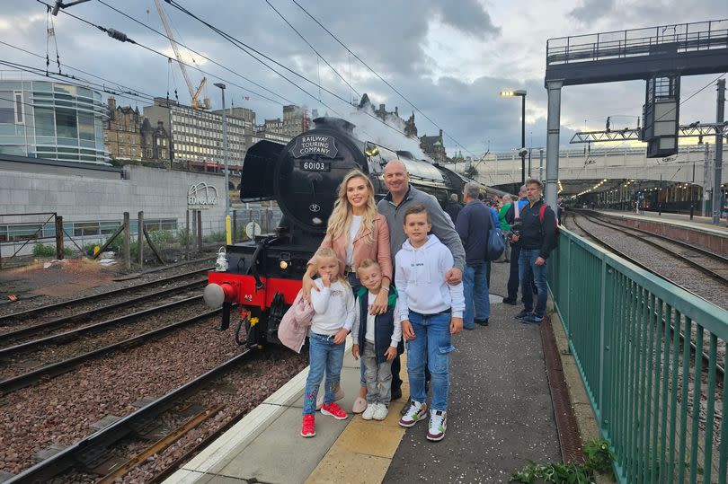 The Walker family at Edinburgh Waverley