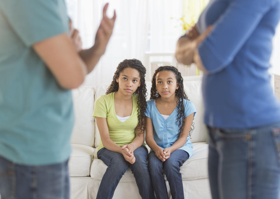 When parents are conflicting and putting their children in the middle, that's when kids are most negatively impacted. (Photo via Getty Images)