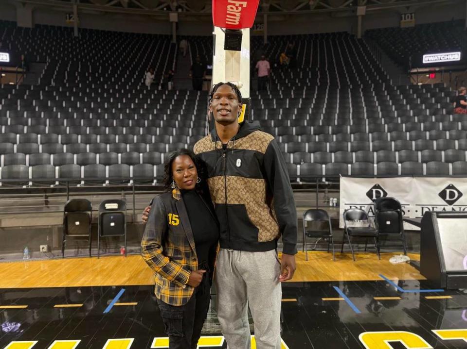 Quincy Ballard and his mother, Regina, have believed in one another to help Quincy’s basketball dream flourish at Wichita State.