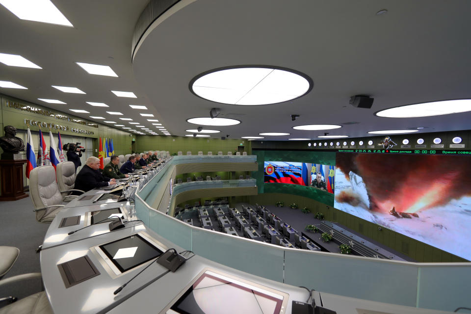 The National Defense Control Center in Moscow