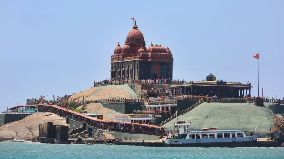 The Vivekananda Rock Memorial was built in 1970 in honour of Swami Vivekananda, who is said to have attained enlightenment on the rock. - NurPhoto/Getty Images