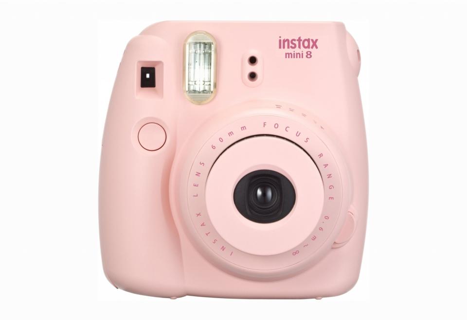 <p>Complete with a cute, compact body, this Instax camera prints instant pics – perfect for weekends away or girls’ nights out. </p>