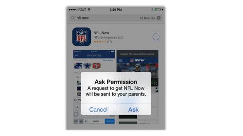 iPhone Ask Permission screen