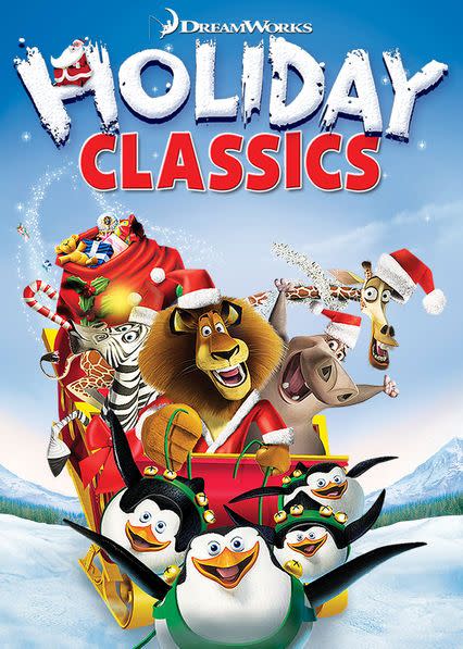 <p>It’s a sleigh full of your favorite DreamWorks characters in this set of four short holiday-based films from the animation studio. Get ready to giggle the night away with Shrek and Donkey, Hiccup and Toothless from <em>How To Train Your Dragon</em>, and those penguins from <em>Madagascar </em>who are always up to no good.</p><p><a class="link " href="https://www.netflix.com/title/70221348" rel="nofollow noopener" target="_blank" data-ylk="slk:Watch Now;elm:context_link;itc:0;sec:content-canvas">Watch Now</a></p>