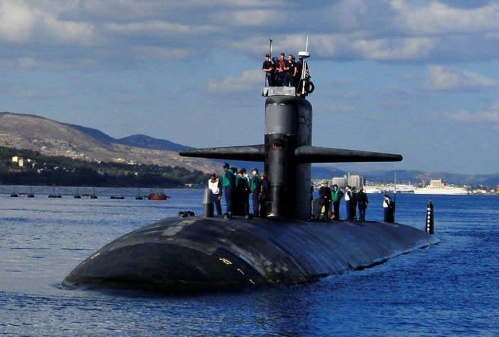 The U.S. Navy <em>Los Angeles</em> class nuclear fast attack submarine <em>USS Helena</em>. <em>Via Twitter</em>