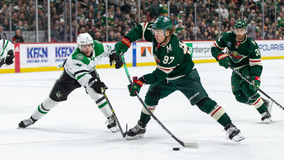 A pair of young superstars will vie for supremacy in the first round series between the Dallas Stars and Minnesota Wild. (Getty Images)