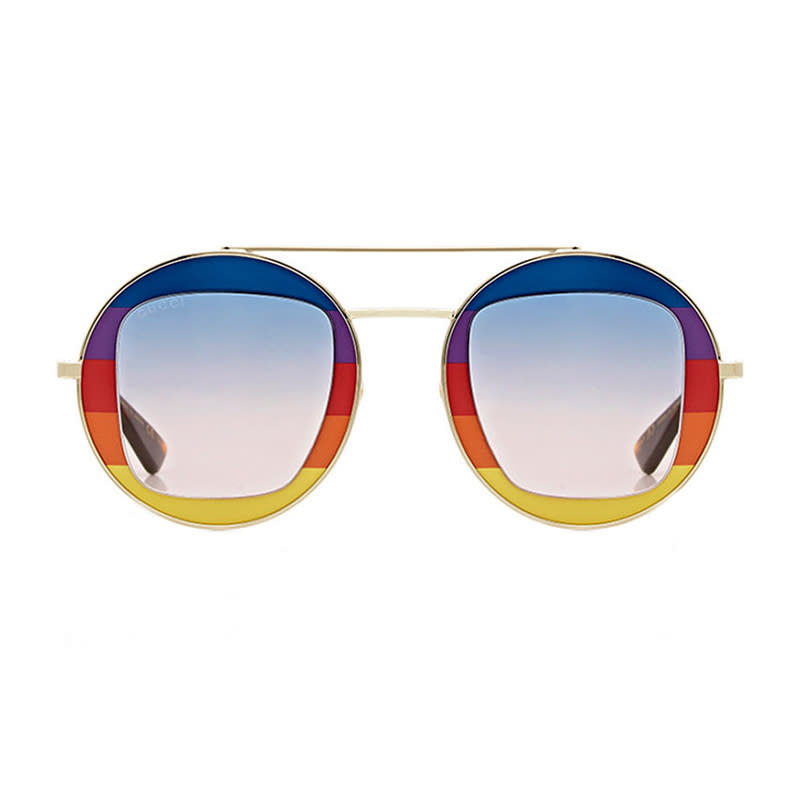 <a rel="nofollow noopener" href="http://www.barneys.com/product/gucci-gg0105-sunglasses-505261438.html" target="_blank" data-ylk="slk:GG0105 Sunglasses, Gucci, $540;elm:context_link;itc:0;sec:content-canvas" class="link ">GG0105 Sunglasses, Gucci, $540</a>