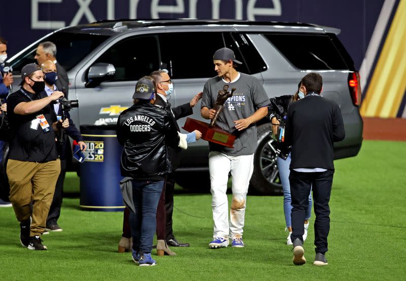 MLB: World Series-Tampa Bay Rays at Los Angeles Dodgers