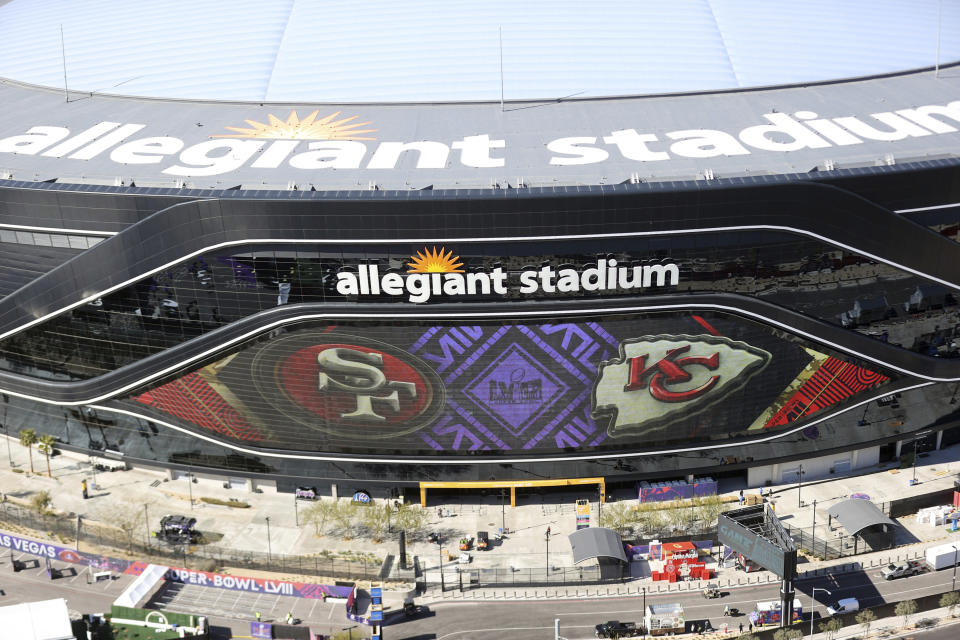 Allegiant Stadium in Las Vegas will play host to Super Bowl LVIII. 