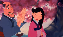 <a href="http://movies.yahoo.com/movie/1800023559/info" data-ylk="slk:MULAN;elm:context_link;itc:0;sec:content-canvas" class="link ">MULAN</a> (1998) - The story of Hua Mulan, a young woman who pretends to be a man to take her father's place in the army, has been told in China for nearly 2000 years. While a few different versions of the tale have evolved over time, Mulan is thought to have been a real person.