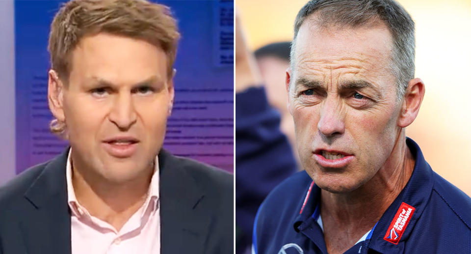 Kane Cornes has weighed in on the AFL's decision of a foul-mouthed incident involving North Melbourne coach Alastair Clarkson. Pic: Fox Footy/Getty
