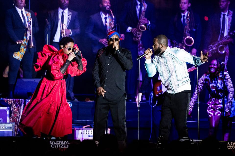 <p>The Fugees — Lauryn Hill, Wyclef Jean and Pras — have their much-anticipated reunion on Sept. 22 on The Rooftop at N.Y.C.'s Pier 17.</p>