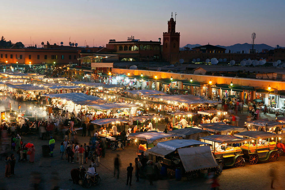 Jemaa el-Fnaa at night