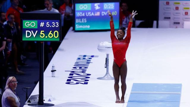 Simone Biles becomes the most decorated gymnast in history - CBS News