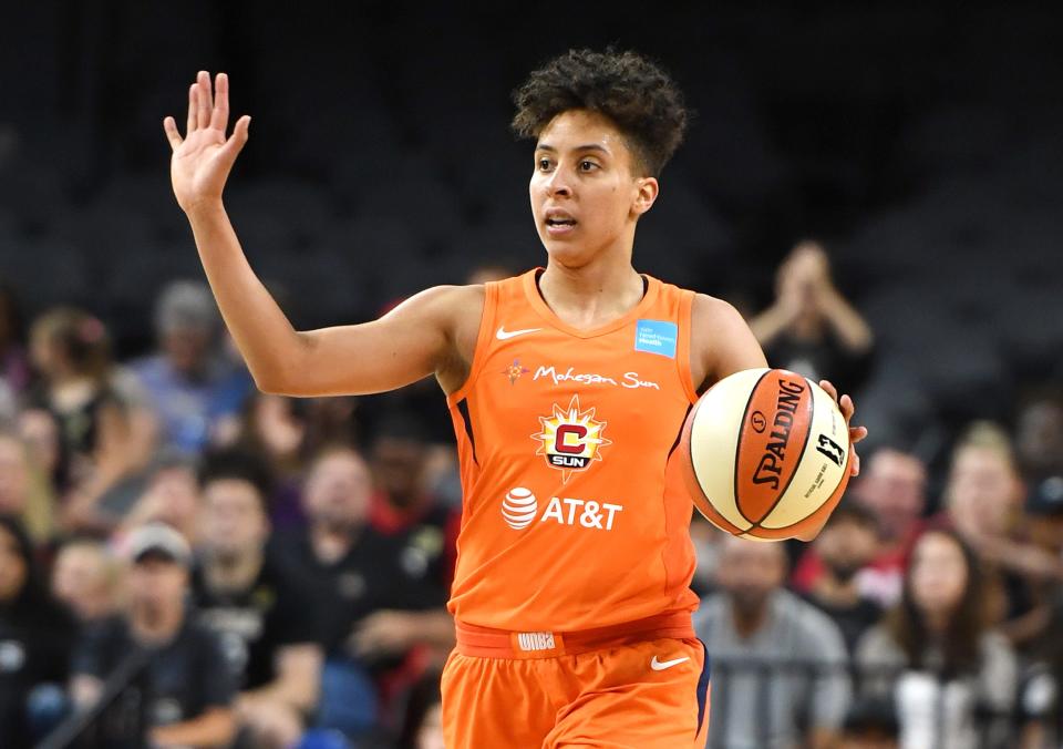 WNBA's Layshia Clarendon believes attacks on the transgender community are only the beginning. The rights of many Americans are at stake. (Photo by Ethan Miller/Getty Images )