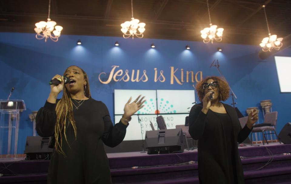 Members of the choir at Faith Alive Ministries in South Bend sing in January 2022 in a concert series with the South Bend Symphony Orchestra to honor the Rev. Martin Luther King Jr., which is returning to local churches.