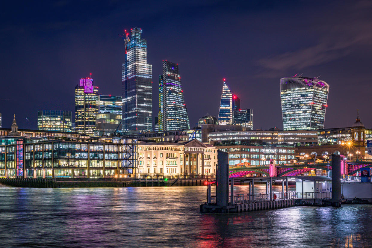 The UK is the world’s top net exporter of financial services, above the US and Switzerland. Photo: Getty Images