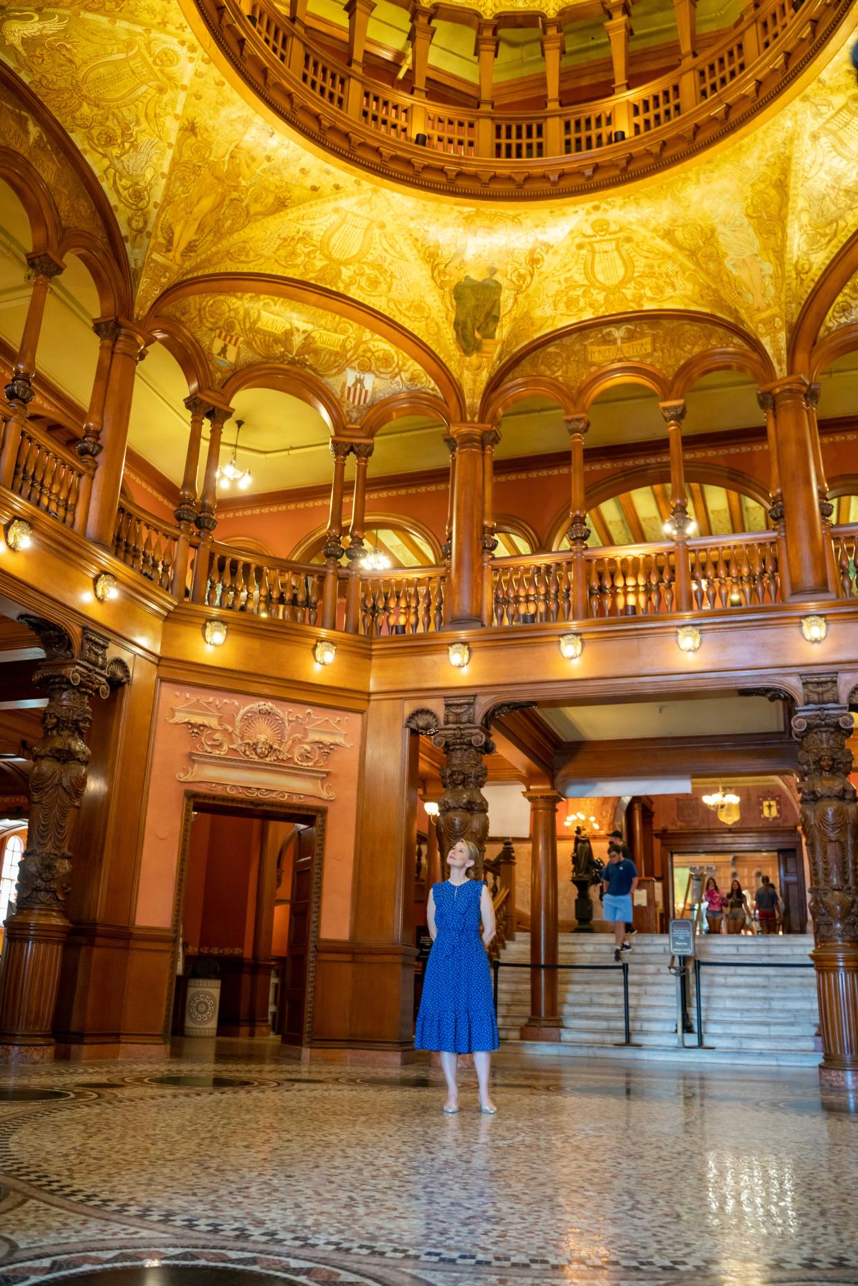 Samantha Brown visited Flagler College for an upcoming episode of her PBS series "Places to Love."