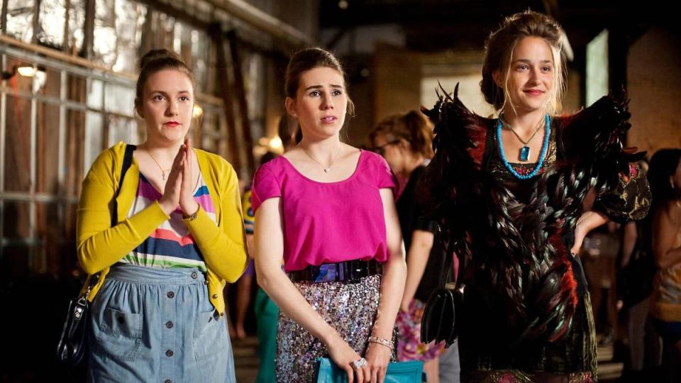 Lena Dunham, Zosia Mamet, Jemima Kirke in "Girls"