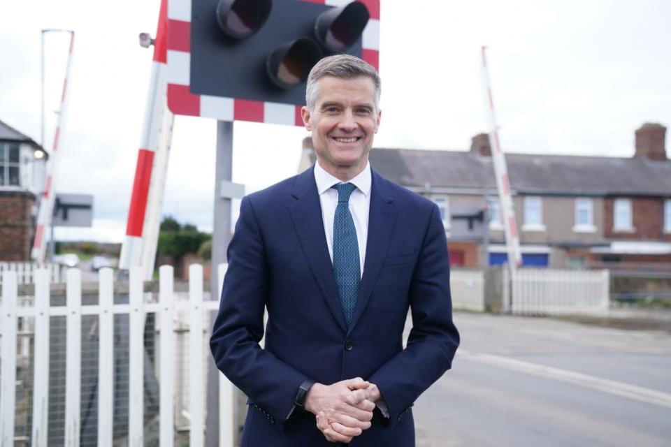 The Northern Echo: Transport Secretary Mark Harper pictured in Northumberland last year.