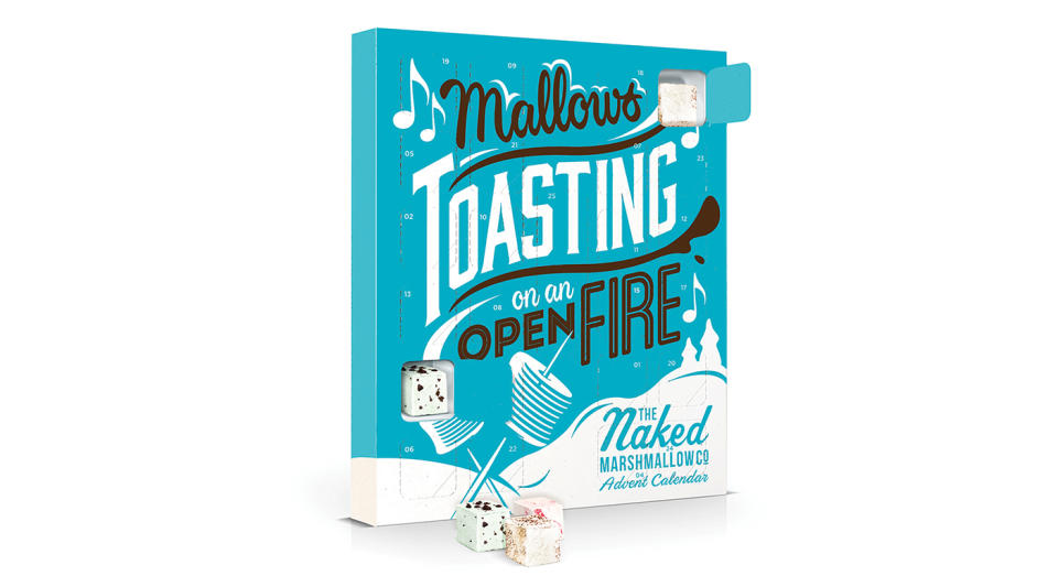 <p>The Naked Marshmallow Co. advent calendar is back for another year. Each door reveals a festive flavoured marshmallow with an extra special surprise behind the Christmas Day door. For and additional £3.95, you can upgrade your advent calendar to include a marshmallow toaster and bamboo skewers for gooey marshmallows in seconds. Available from <a rel="nofollow noopener" href="https://nakedmarshmallow.co.uk/product/marshmallow-advent-calendar/" target="_blank" data-ylk="slk:Naked Marshmallow Co;elm:context_link;itc:0;sec:content-canvas" class="link "><em>Naked Marshmallow Co</em></a>. </p>