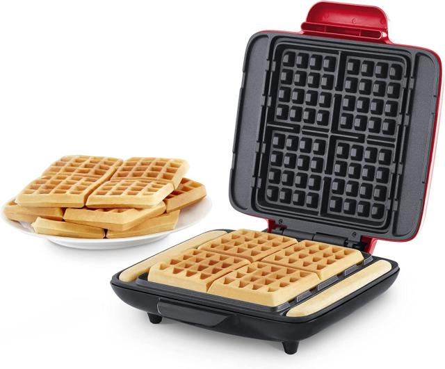 DASH Mini Maker Waffle Maker + Griddle, 2-Pack Griddle + Waffle Iron - Aqua