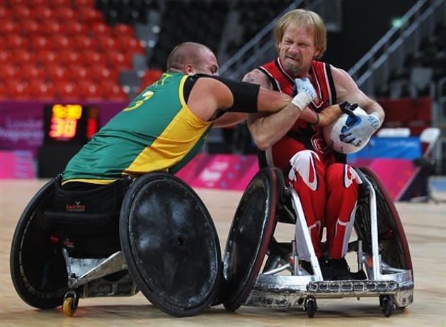 Boosting is said to be rampant in wheelchair rugby, with as many as 55 percent of athletes having tried it — Getty Images