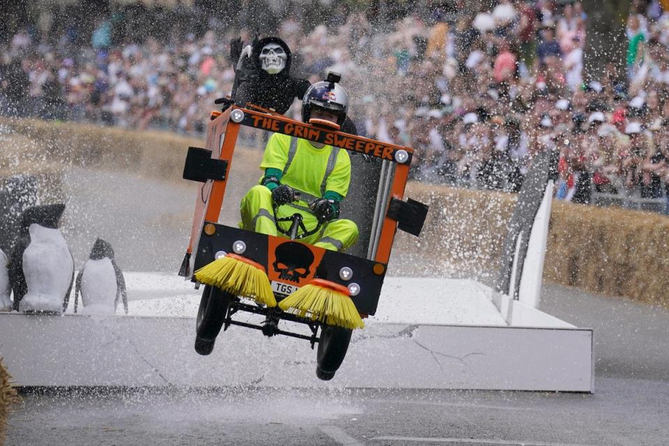 Each Soapbox vehicle is unique and inspired by TV shows or fictional characters from films (Jonathan Brady/PA) (PA Wire)