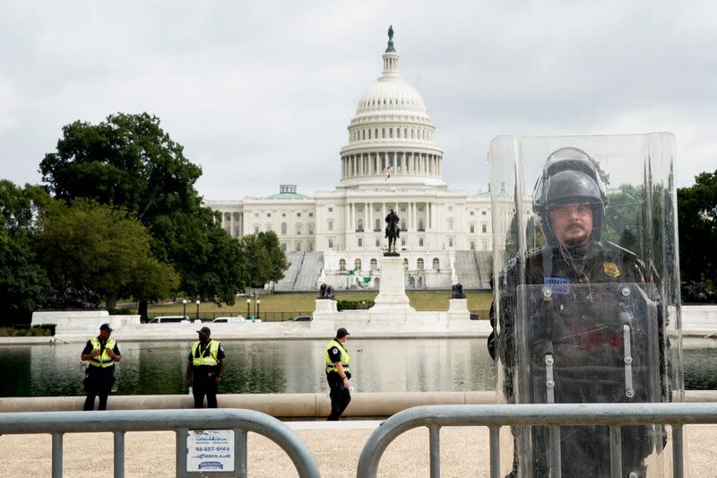 FILE PHOTO: Rally in support of defendants being prosecuted in the January 6 attack on the Capitol, in Washington