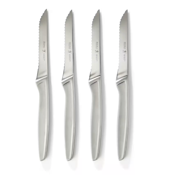 Henckels Stainless Steel Steak Knife Set. Image via Canadian Tire.