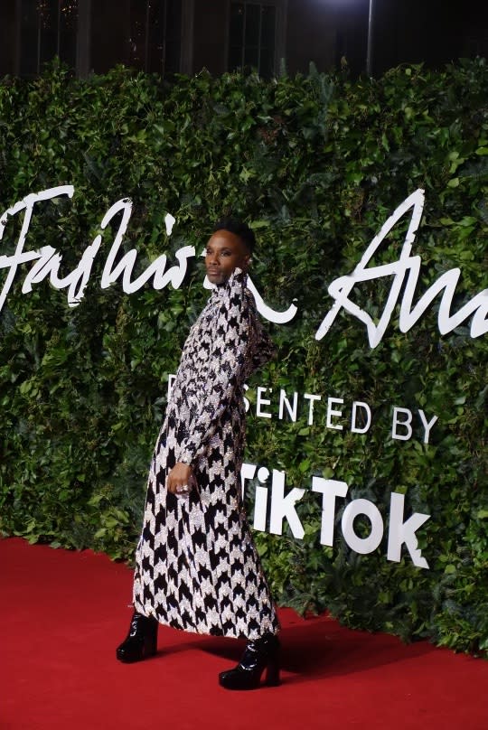 Billy Porter at the The Fashion Awards in London. - Credit: Tianwei Zhang/WWD