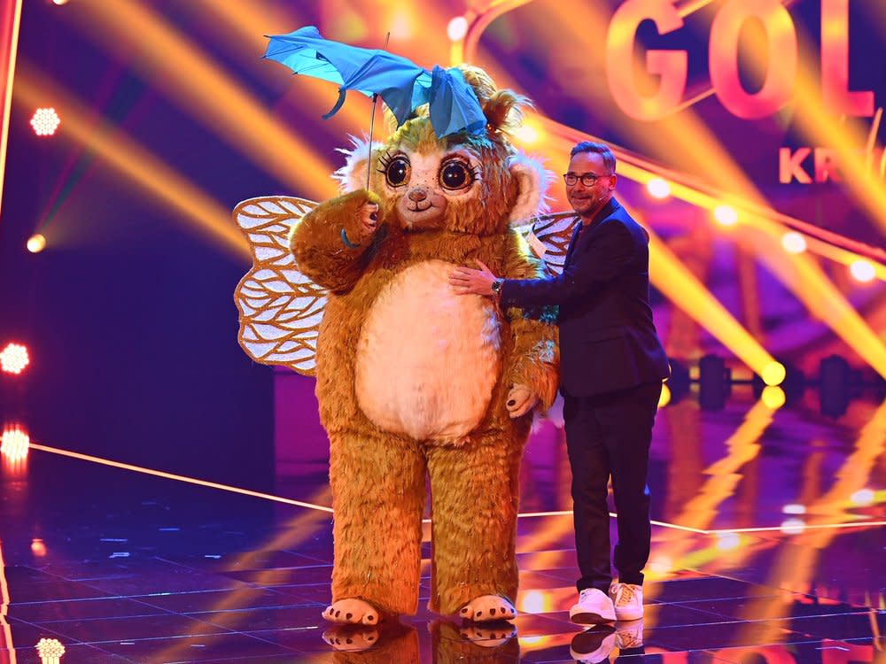 Goldi verlässt "The Masked Singer" im Halbfinale. (Bild: ProSieben/Willi Weber)