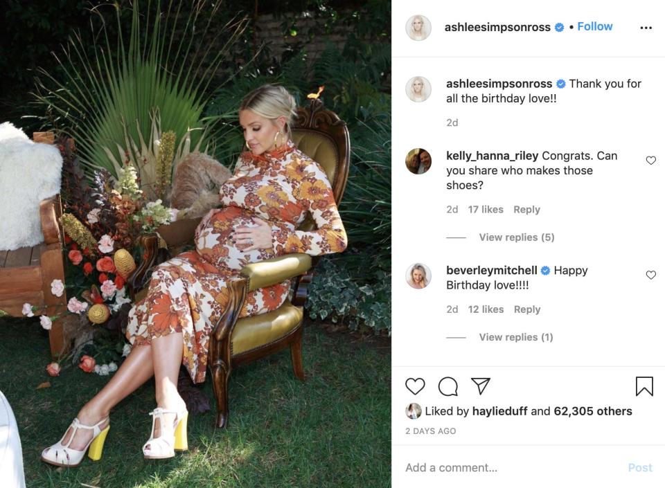 ashlee simpson maternity fashion