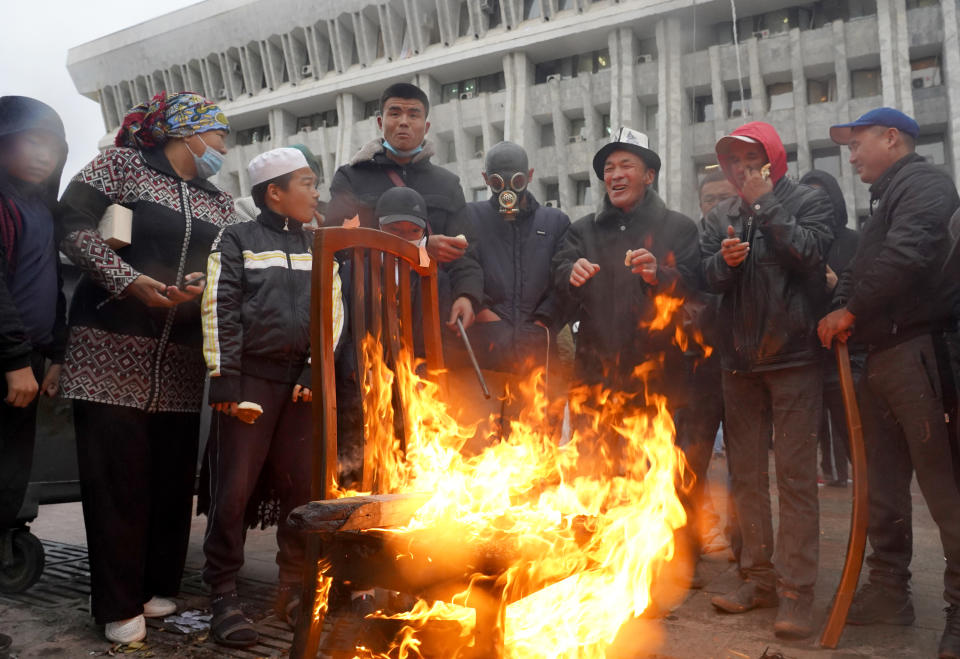 Protesters seize Kyrgyzstan's parliament building in Bishkek