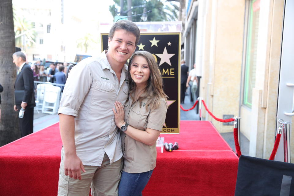 Chandler Powell, Bindi Irwin (Photo by Chelsea Lauren/Variety/Penske Media via Getty Images)