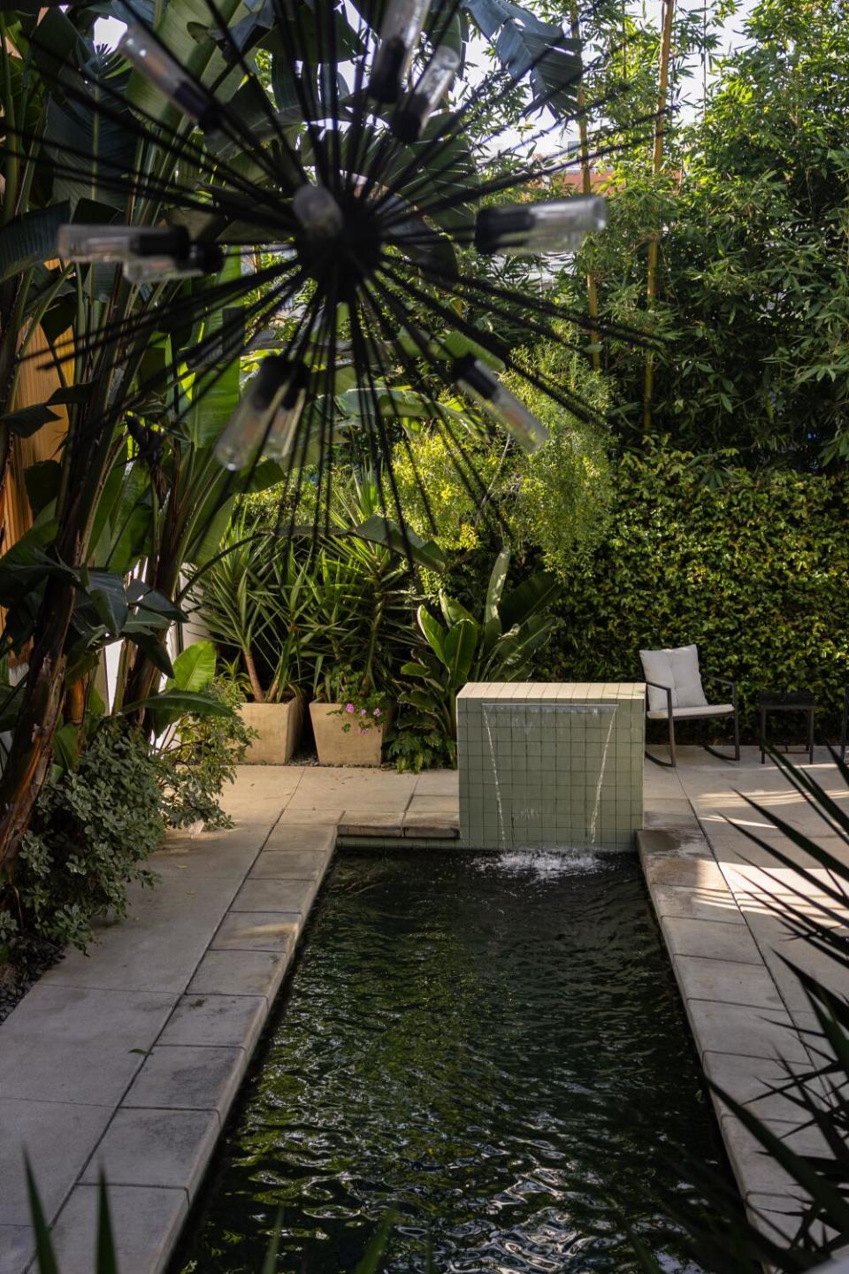 The pool at Henry Schober III's two-bedroom ADU.