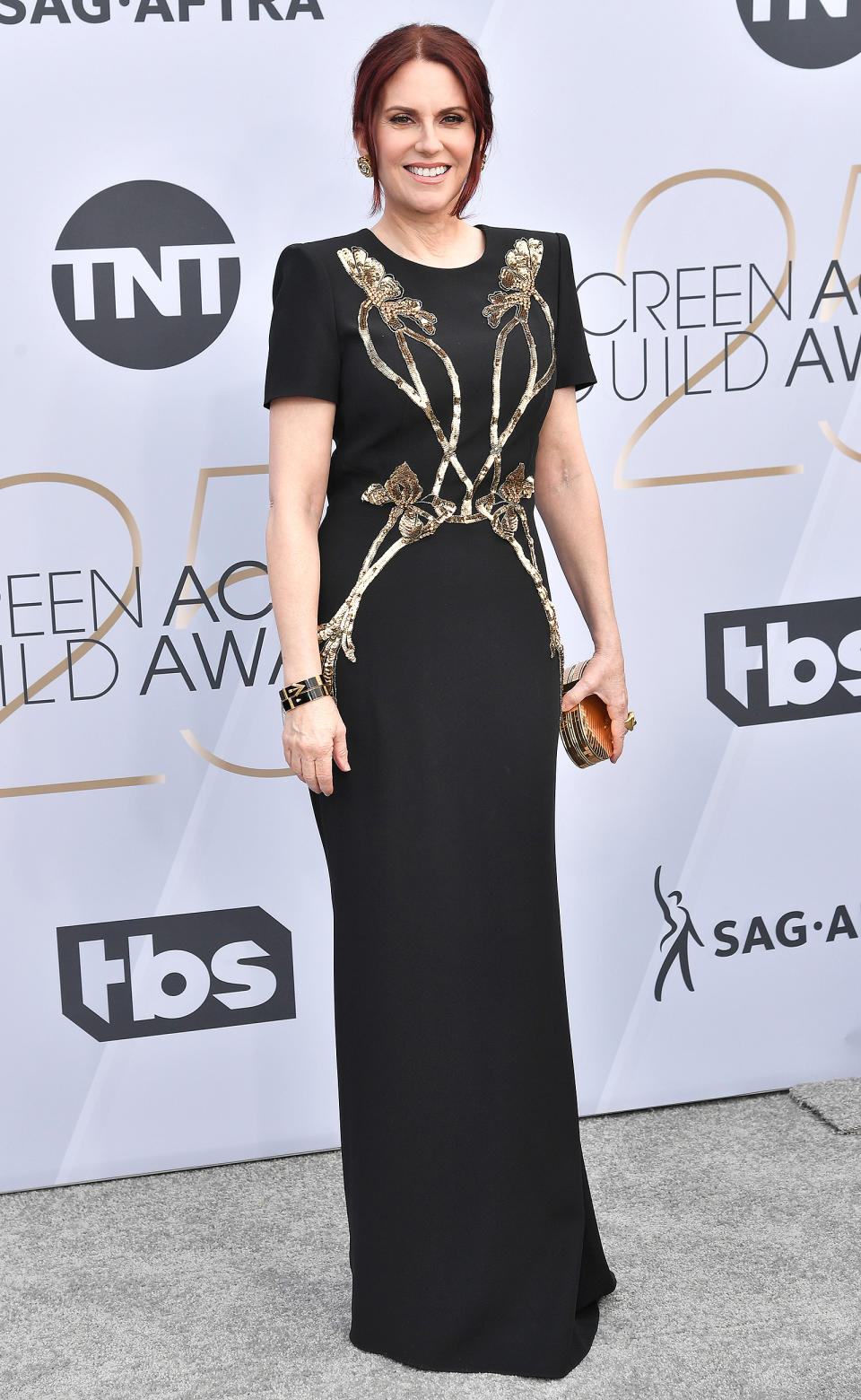 SAG Awards 2019: Megan Mullally Bought Her Own Dress When Designers Refused to Dress Her