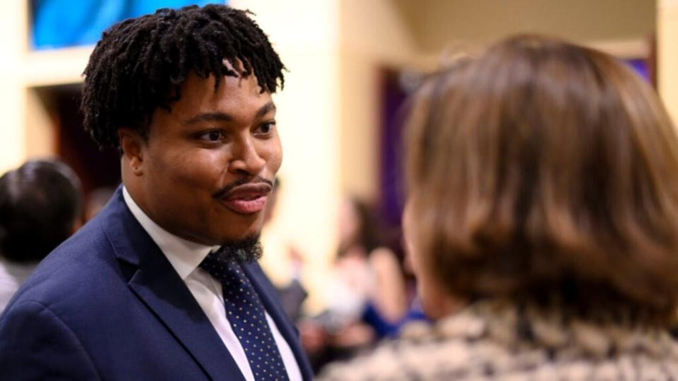 Malcolm Kenyatta attends the Inaugural Independence Dinner, hosted by Pennsylvania Democratic Party, at the Pennsylvania Convention Center, in Philadelphia, PA, on November 1, 2019. (Photo by Bastiaan Slabbers/NurPhoto via Getty Images)