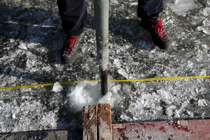The Wider Image: On a frozen pond far from the Olympics, meet China's ice hockey veterans